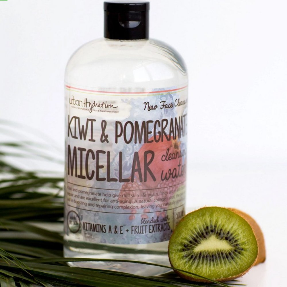 🆕 MOISTURE BOOST KIWI & POMEGRANATE MICELLAR CLEANSING WATER ~ NO RINSE FORMULA